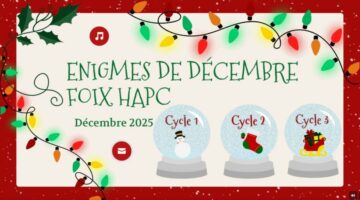 Calendrier de l’avent énigmes